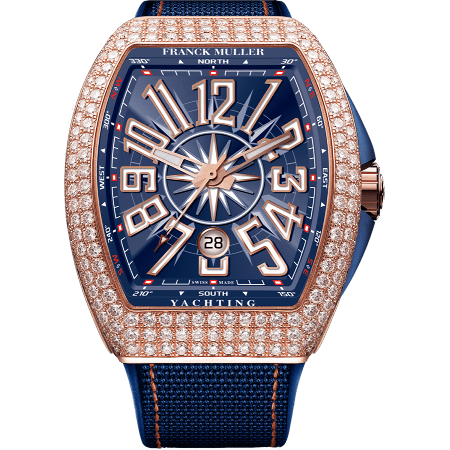 super clone FRANCK MULLER watch VANGUARD V45 YACHTING V 45 SC DT YACHT D (BL) RGN